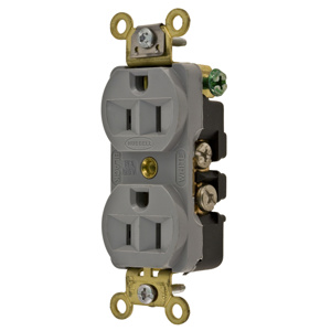 Hubbell Wiring Straight Blade Duplex Receptacles