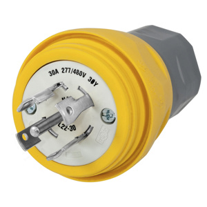 Hubbell Wiring Straight Locking Plugs