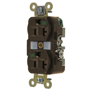 Hubbell Wiring Straight Blade Duplex Receptacles