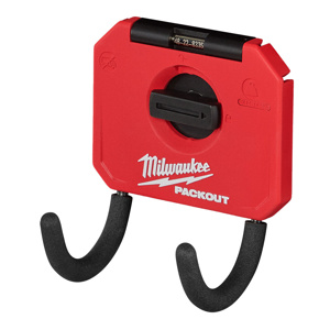 Milwaukee PACKOUT™ Tool Storage Hooks 3 in Polymer, Steel Red<multisep/>Black
