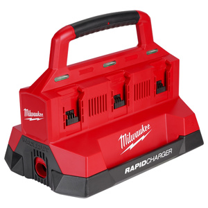 Milwaukee M18™ REDLITHIUM™ PACKOUT™ Multi-Bay Chargers 6 Port 1 USB-A Outlet (2.1 A) 120 V AC M18™ Lithium-ion (Li-ion) Batteries