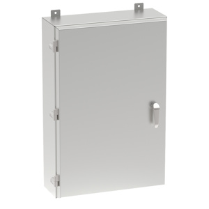 Extreme Environments Enclosure, 24x24x10, Unpainted, Stainless Steel 304