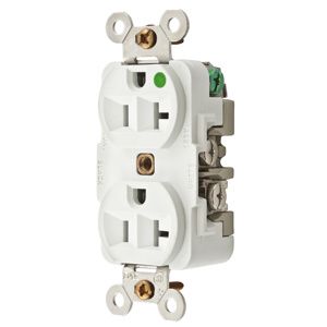 Hubbell Wiring Straight Blade Duplex Receptacles