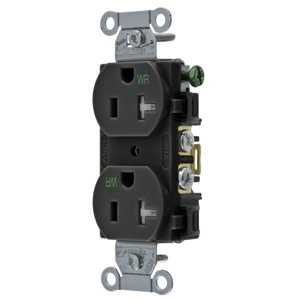 Hubbell Wiring Straight Blade Duplex Receptacles
