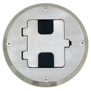 Hubbell Wiring Round Flush Floor Boxes