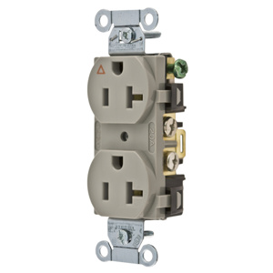 Hubbell Wiring Straight Blade Duplex Receptacles