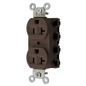 Hubbell Wiring Straight Blade Duplex Receptacles