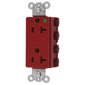 Hubbell Wiring Straight Blade Decorator Duplex Receptacles