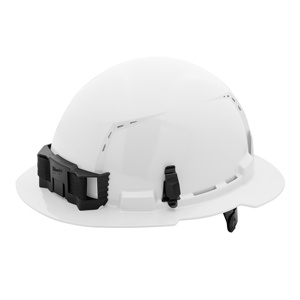 Milwaukee BOLT™ Full Brim Vented Hard Hats 6.5 - 8.5 in 6 Point Ratchet White