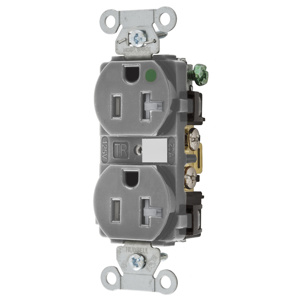 Hubbell Wiring Straight Blade Duplex Receptacles