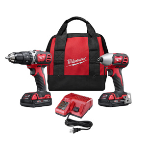 Milwaukee M18™ 2-Tool Combination Kits 2 Piece 1/2 in Compact Hammer Drill/Driver, 1/4 in Hex Impact Driver Cordless