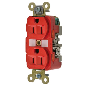 Hubbell Wiring Straight Blade Duplex Receptacles