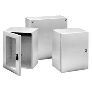 InLine Enclosure Screw Cover Type 4X, 250x200x150mm, Brushed, Stainless 316