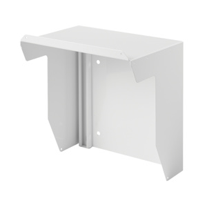 Wall-Mount Solar Shield, Type 4 and 12, 16.00x16.00x11.75, White, Galvanized
