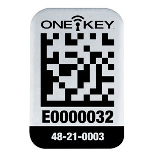 Milwaukee ONE-KEY™ ID Tags 1 x 0.69 in Metal White<multisep/>Black