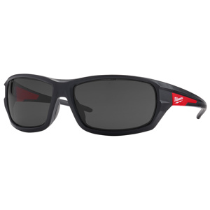 Milwaukee Safety Glasses Anti-fog, Anti-scratch Gray Polybag Black/Red