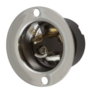 Hubbell Wiring Locking Flanged Midget Inlets