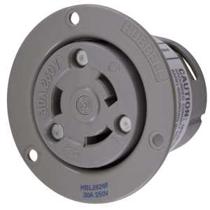 Hubbell Wiring Locking Flanged Receptacles