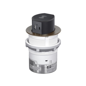 Hubbell Wiring Countertop Tri-power Receptacles