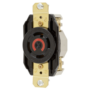 Hubbell Wiring Locking Single Receptacles