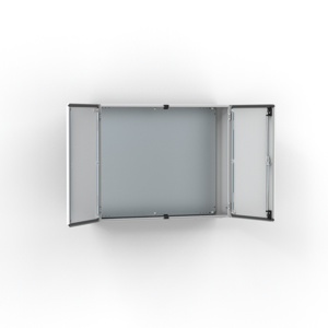 Double Door Enclosure, MAD, 47.24x39.37x11.81, Lt Gray, Mild Steel