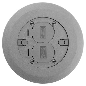 Hubbell Wiring Round Multi-service Flush Cover Assemblies
