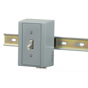 Hubbell Wiring DIN Rail Utility Box SPST Toggle Switches