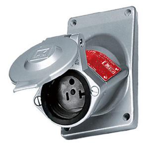 Hubbell Wiring Covered Straight Blade Single Receptacles