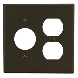 Hubbell Wiring Standard Duplex Round Hole Wallplates