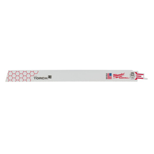 Milwaukee SAWZALL® Reciprocating Saw Blades 25 Piece 14 TPI 12 in Angle Iron, Schedule 80 Pipe Demo