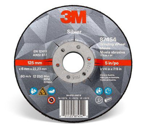 3M Silver Depressed Center Grinding Wheels