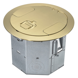 Hubbell Wiring Round Recessed Floor Boxes