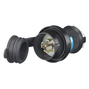 Hubbell Wiring Covered Straight Locking Plugs