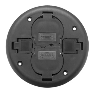 Hubbell Wiring Round Floor Box Covers
