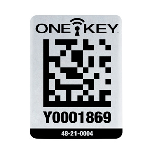 Milwaukee ONE-KEY™ ID Tags 2 x 1.5 in Metal White<multisep/>Black