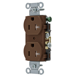 Hubbell Wiring Straight Blade Duplex Receptacles