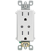 DZR15-1RZ 15A TAMPER SPLIT DUPL RECEPT