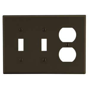 Hubbell Wiring Midsized Duplex Toggle Wallplates