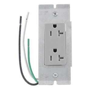 Hubbell Wiring Pre-wired Device Plate Duplex Receptacles