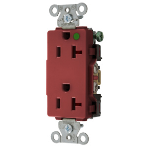 Hubbell Wiring Straight Blade Decorator Duplex Receptacles
