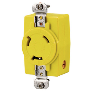 Hubbell Wiring Locking Single Receptacles