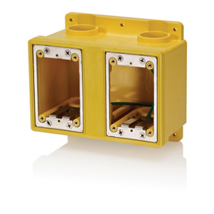 FDBX2-Y 2GNG FD BOX W/PLGS W/REDUCERS