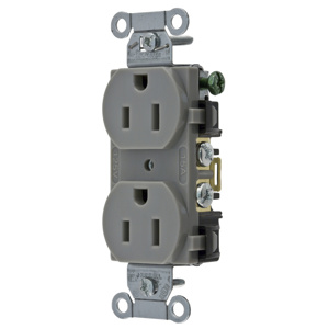 Hubbell Wiring Straight Blade Duplex Receptacles