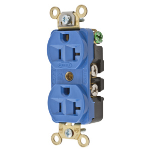 Hubbell Wiring Straight Blade Duplex Receptacles