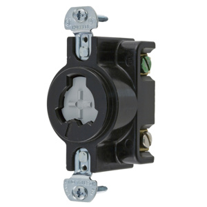 Hubbell Wiring Locking Single Receptacles