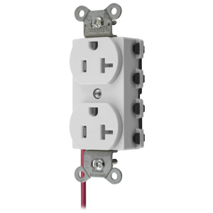 Hubbell Wiring Straight Blade Duplex Receptacles