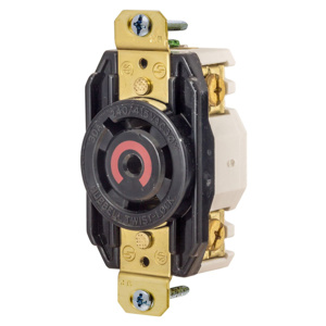 Hubbell Wiring Locking Single Receptacles
