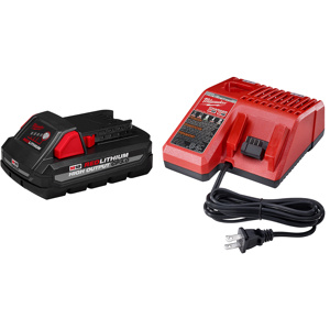 Milwaukee M18™ REDLITHIUM™ HIGH OUTPUT™ CP Battery / Charger Kits M18™ Lithium-ion (Li-ion) Batteries 3 Ah
