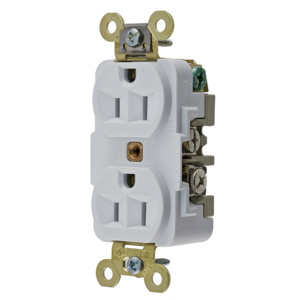 Hubbell Wiring Straight Blade Duplex Receptacles