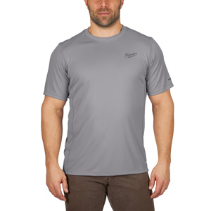 Milwaukee WORKSKIN™ Lightweight T-shirts 2XL Gray Mens